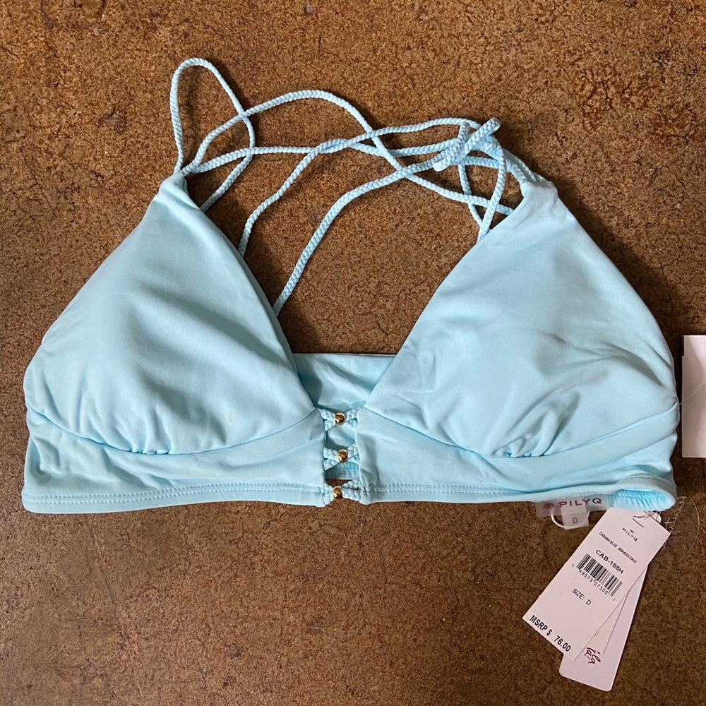 NWT Pilyq Cabana Cruz Braided Bikini Top